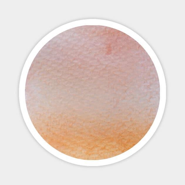 Gradient watercolor - orange and living coral Magnet by wackapacka